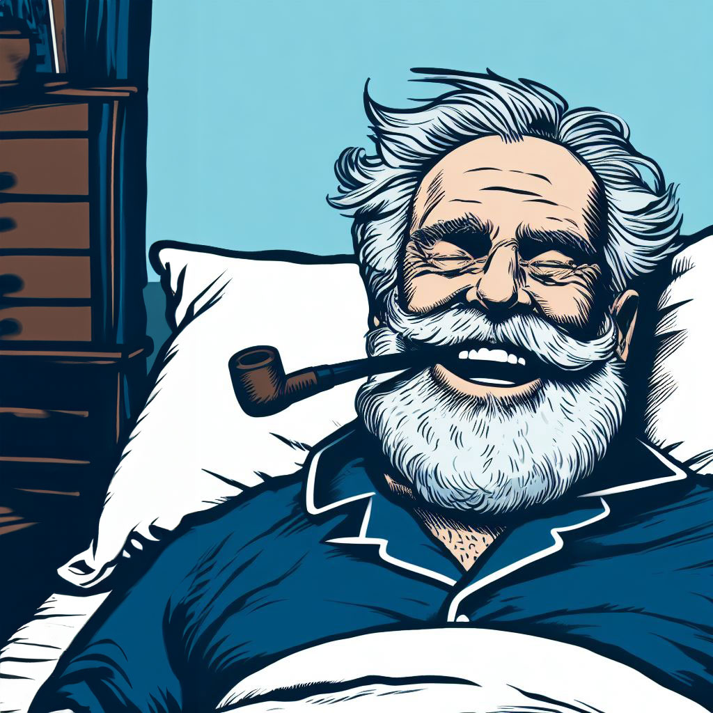 Wogemann im Bett